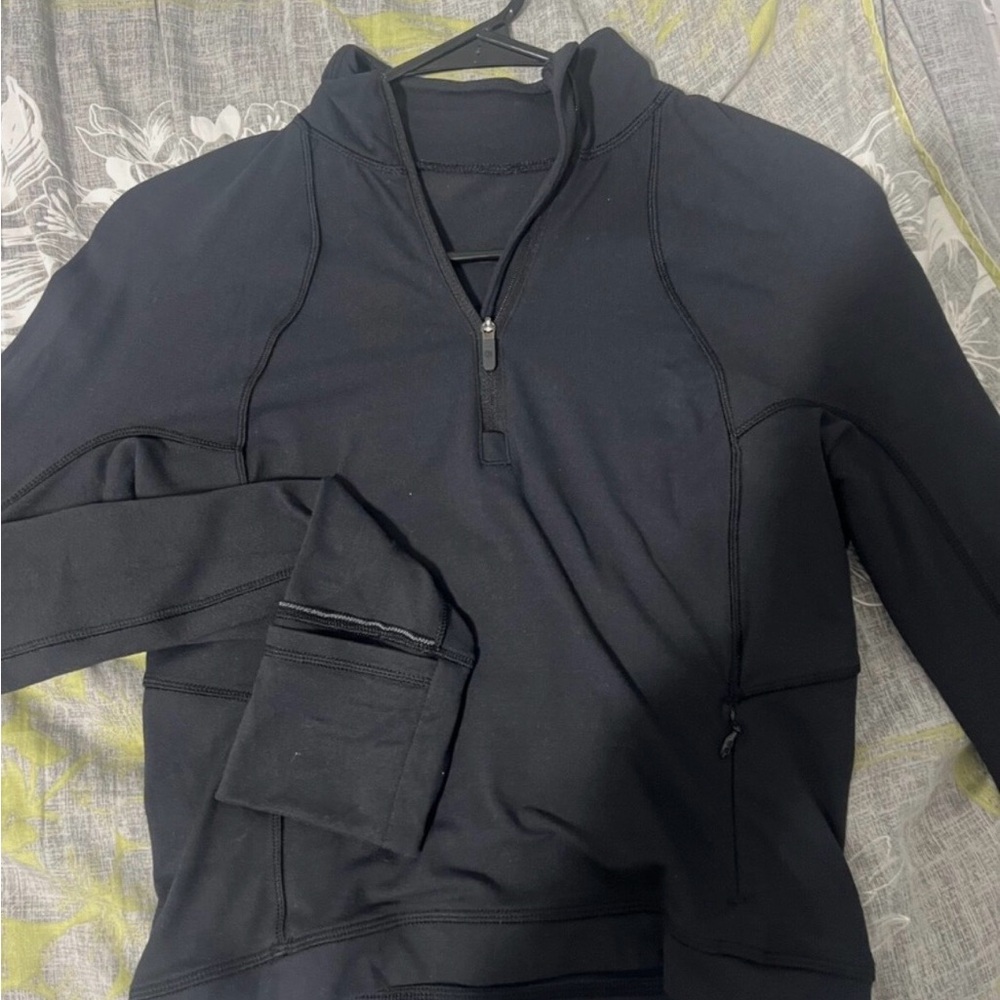 lululemon athletica Black Zip-Up Top